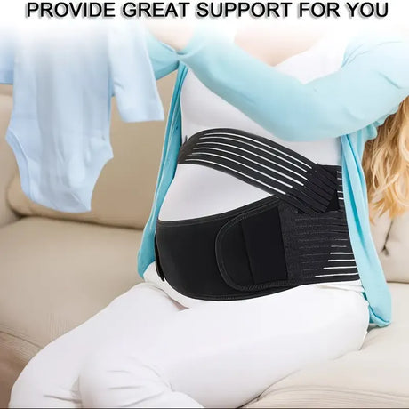 2-in-1 Pregnancy Support & Belly Band, Breathable Skin-Friendly Lightweight, Ergonomic Fit, Relieves Lower Back & Pubic Discomfort, Full Protection During Pregnancy & Postpartum/complexion.M code