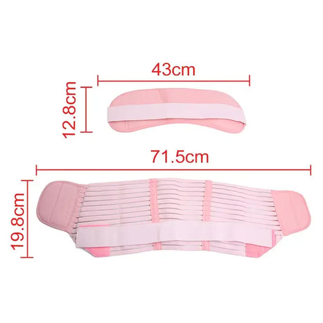 2-in-1 Pregnancy Support & Belly Band, Breathable Skin-Friendly Lightweight, Ergonomic Fit, Relieves Lower Back & Pubic Discomfort, Full Protection During Pregnancy & Postpartum/PINK.L code