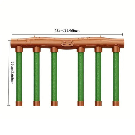 Smart Reaction Challenge Stick: Family Interactive Reflex Training Toy, Three Speed Adjustable, Hand-Eye Coordination and Focus Enhancement Tool(GREEN)