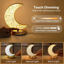 Rechargeable acrylic crystal desk lamp with 3 color temperatures touch control, USB charging for portability, and stepless brightness adjustment. Diamond-cut design serves as both an ambient light and an art piece./Peacock feather