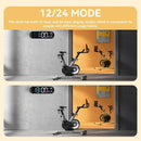 13.7" Mirror LED Digital Clock | Auto-Dim, RGB, Temp/Humidity Sensor - Smart Bedroom/Desk Clock（colorful）