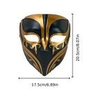 Resin Night Jasmine Full Face Mask, Black & Gold Relief Dark Style, Halloween Christmas Masquerade Prop, Bar KTV Decorative Ornament, Essential for Stylish Photoshoots