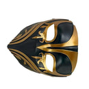 Resin Night Jasmine Full Face Mask, Black & Gold Relief Dark Style, Halloween Christmas Masquerade Prop, Bar KTV Decorative Ornament, Essential for Stylish Photoshoots