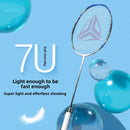 ESPER Explorer V2 Susanoo 7U Ultra-Light Badminton Racket 30T/40T High-Elastic Carbon Fiber with Grip and Gift Box Suitable for Beginners and Advanced Players.（blue)