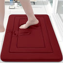 Grey  Geometric Pattern, Soft Lightweight Skin-Friendly, Bathroom Accessory, Toilet Anti-Slip Mat, Bathroom Mat, Machine Washable, Suitable for Shower Room, Bathroom Doorway, Bedroom Room Decoration, Modern Bath Mat, Durable Bathroom Floor Mat