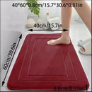 Grey  Geometric Pattern, Soft Lightweight Skin-Friendly, Bathroom Accessory, Toilet Anti-Slip Mat, Bathroom Mat, Machine Washable, Suitable for Shower Room, Bathroom Doorway, Bedroom Room Decoration, Modern Bath Mat, Durable Bathroom Floor Mat