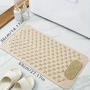 Anti-Slip Massage Shower Mat with Suction Cups Foot Spa Bathroom Mat(PINK)