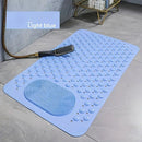 Anti-Slip Massage Shower Mat with Suction Cups Foot Spa Bathroom Mat(PINK)