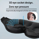 3D Sleep Mask with Nose Rest, Designed for Side Sleepers, Total Blackout 3D Sleep Mask, Unisex, Night Eye Cover, Soft & Breathable Eye Mask, Zero-Pressure Relaxing Sleep Mask for Night Use (Black)