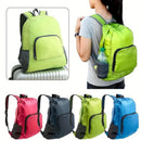 Foldable Nylon Backpack – Lightweight, Durable, and Strong Load Capacity, Four-Step Folding Transforms into a Handbag in Seconds, Multi-pocket Organization with Breathable Carrying(blue)