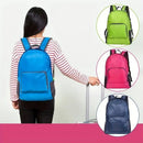 Foldable Nylon Backpack – Lightweight, Durable, and Strong Load Capacity, Four-Step Folding Transforms into a Handbag in Seconds, Multi-pocket Organization with Breathable Carrying(GREY)