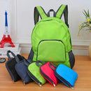 Foldable Nylon Backpack – Lightweight, Durable, and Strong Load Capacity, Four-Step Folding Transforms into a Handbag in Seconds, Multi-pocket Organization with Breathable Carrying(BLACK)