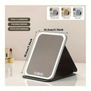 LED Makeup Mirror with Lights, 3 Color Modes Touch Control, Rechargeable Travel Vanity Mirror(pink)