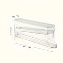 Automatic Sliding Egg Holder 12-14 Eggs Flip Lid Fridge Storage Container