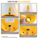 Automatic Pet Ball Launcher Toy with 3 Smart Launch Modes, Built-in Li-ion Battery & USB Charging, Long Battery Life, Indoor/Outdoor Use, Perfect Interactive Training Toy for Small and Medium Dogs.(aqua)