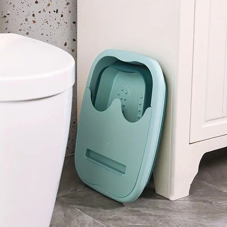 Foldable Foot Soak Tub: TPE Collapsible Deep Tub with Lid for Heat Retention, Foot Massage, Essential for Home Wellness and Relaxation.PINK