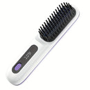Wireless Hair Straightening Brush, Fast Heating, Women's Exclusive Styling Brush, Portable and Lightweight, Type-C Charging Port, Heat-Proof Design, USB Rechargeable.black
