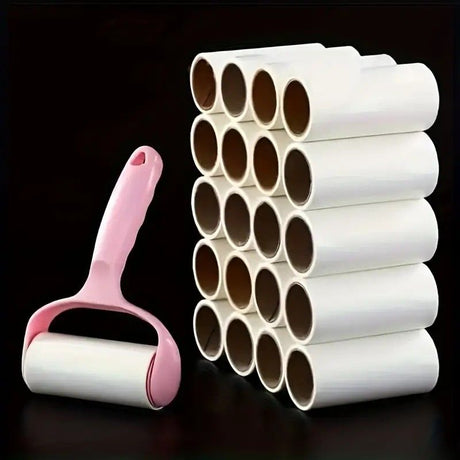 1 Handle + 6 Refill Rolls Lint Roller! Home Clothing and Pet Hair Cleaning Roller, Tear-off Adhesive Sheets, Strong Stickiness Won't Damage Fabrics, Essential Home Cleaning Must-Have