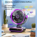 Grayish Purple   AI Smart Circulating Fan: 4 Modes + Silent Airflow, Your All-Scenario Cooling Companion。