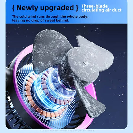 Grayish Purple   AI Smart Circulating Fan: 4 Modes + Silent Airflow, Your All-Scenario Cooling Companion。