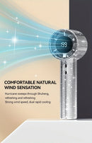 White Diamond /Diamond - style Handheld Mini Fan, Exquisite and Long - lasting Battery Life