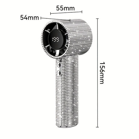 White Diamond /Diamond - style Handheld Mini Fan, Exquisite and Long - lasting Battery Life