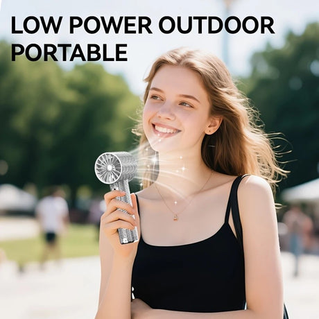 Colored diamond/Diamond - style Handheld Mini Fan, Exquisite and Long - lasting Battery Life