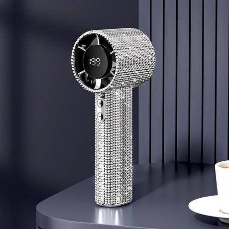 Colored diamond/Diamond - style Handheld Mini Fan, Exquisite and Long - lasting Battery Life