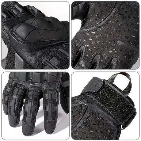 Full-Finger Multi-Functional Tactical Gloves, TPU Exoskeleton Impact Protection, Five-Finger Touchscreen Precision Control, Anti-Slip Wear-Resistant Palm, Essential for Outdoor Riding and Tactical Training./black.M code
