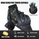 Full-Finger Multi-Functional Tactical Gloves, TPU Exoskeleton Impact Protection, Five-Finger Touchscreen Precision Control, Anti-Slip Wear-Resistant Palm, Essential for Outdoor Riding and Tactical Training./BLACK .XL code