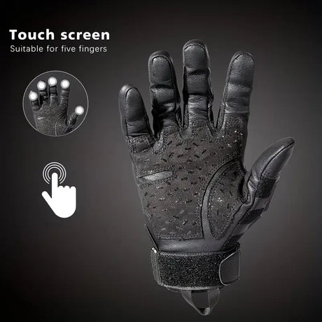 Full-Finger Multi-Functional Tactical Gloves, TPU Exoskeleton Impact Protection, Five-Finger Touchscreen Precision Control, Anti-Slip Wear-Resistant Palm, Essential for Outdoor Riding and Tactical Training./GREEN .L code