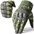 Full-Finger Multi-Functional Tactical Gloves, TPU Exoskeleton Impact Protection, Five-Finger Touchscreen Precision Control, Anti-Slip Wear-Resistant Palm, Essential for Outdoor Riding and Tactical Training./GREEN .M code