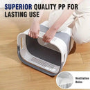 Multi-functional Folding Laundry Basket: Hassle-free Storage, One Basket for All Your Clothes Sorting.Light grey