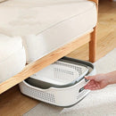 Multi-functional Folding Laundry Basket: Hassle-free Storage, One Basket for All Your Clothes Sorting.dull grey