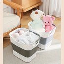 Multi-functional Folding Laundry Basket: Hassle-free Storage, One Basket for All Your Clothes Sorting.light brown