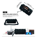 Cycling top tube bag, 2.4L large capacity holds all your small essentials, six reflective strips keep you safe during night rides, detachable for use as a crossbody bag, one bag for multiple uses./black