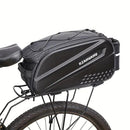 Ride and commute with one bag – waterproof, large capacity, and instantly converts to a shoulder bag.（Black messenger bag）