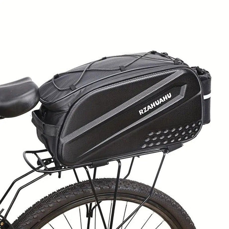 Ride and commute with one bag – waterproof, large capacity, and instantly converts to a shoulder bag.（Black messenger bag）