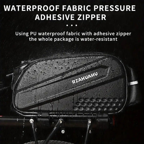 Ride and commute with one bag – waterproof, large capacity, and instantly converts to a shoulder bag.（Black messenger bag）