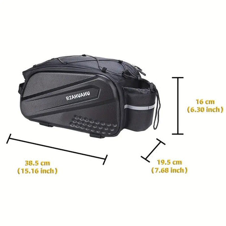 Ride and commute with one bag – waterproof, large capacity, and instantly converts to a shoulder bag.（Black messenger bag）