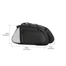 Ride and commute with one bag – waterproof, large capacity, and instantly converts to a shoulder bag.（Silver-gray reflective backpack）