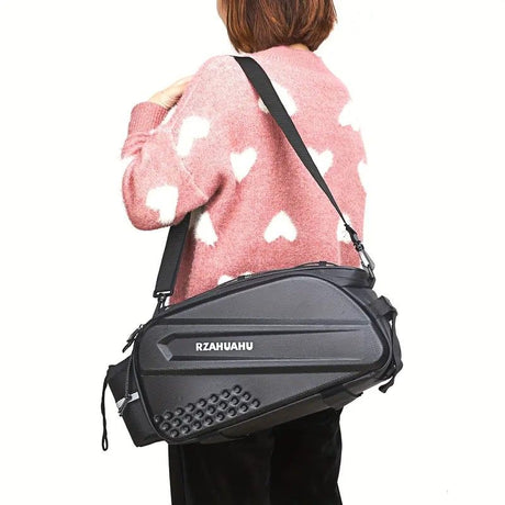Ride and commute with one bag – waterproof, large capacity, and instantly converts to a shoulder bag.（Silver-gray reflective backpack）