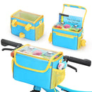 Bicycle Front Hanging Bag, Large Capacity Multi-Pocket Partitioned Storage, Transparent Front Cover for Quick Access, Velcro Straps for Easy Installation, Can Be Shoulder Carried or Mounted on Handlebars, Suitable for Outdoor Cycling and Daily Travel.