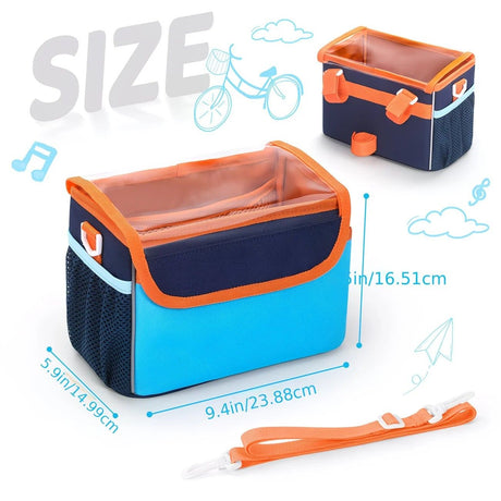 Bicycle Front Hanging Bag, Large Capacity Multi-Pocket Partitioned Storage, Transparent Front Cover for Quick Access, Velcro Straps for Easy Installation, Can Be Shoulder Carried or Mounted on Handlebars, Suitable for Outdoor Cycling and Daily Travel.