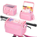 Bicycle Front Hanging Bag, Large Capacity Multi-Pocket Partitioned Storage, Transparent Front Cover for Quick Access, Velcro Straps for Easy Installation, Can Be Shoulder Carried or Mounted on Handlebars, Suitable for Outdoor Cycling and Daily Travel.