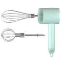 Pink  Wireless charging handheld mixer, 30W with three-speed settings. Dual whisk heads designed for whipping eggs, cream, and batter. Suitable for both kitchen and outdoor use, also an ideal gift.