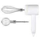 Pink  Wireless charging handheld mixer, 30W with three-speed settings. Dual whisk heads designed for whipping eggs, cream, and batter. Suitable for both kitchen and outdoor use, also an ideal gift.