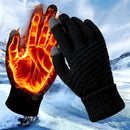 Unisex Winter Gloves - Thermal, Thickened, Waterproof, Windproof, Touchscreen Compatible