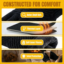 Unisex Winter Gloves - Thermal, Thickened, Waterproof, Windproof, Touchscreen Compatible