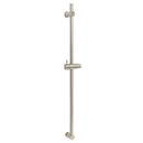 Solid Brass Brushed Nickel Long Sliding Rail Bar Swivel Handheld Shower Holder